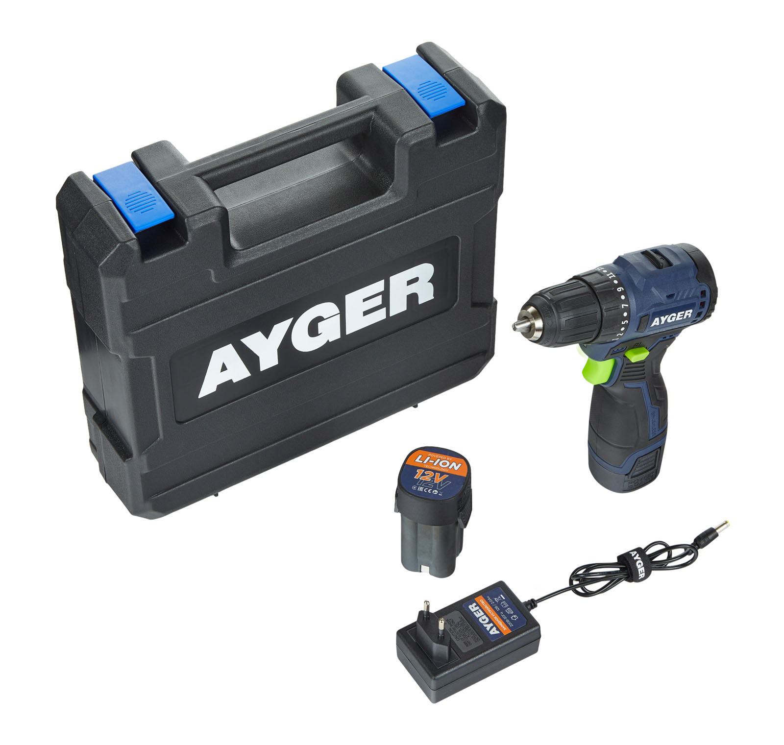 Дрель-шуруповерт AYGER AP12BL