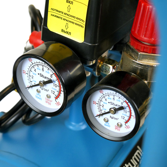 Компрессор безмасляный AC93224OL Sturm! 1,5кВт, 240 л/мин,ресивер 24л., бесшумный, "профи"