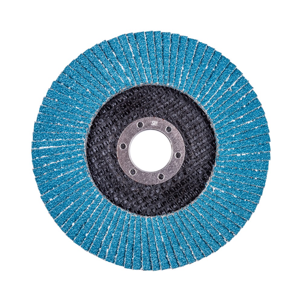 Круг лепестковый для шлифования по нержавеющей стали FTL Ergo цирконий 27 125 х 22,2 мм P60