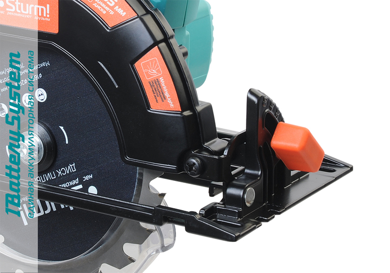Аккумуляторная циркулярная пила Sturm! CCS1867BL 1BatterySystem