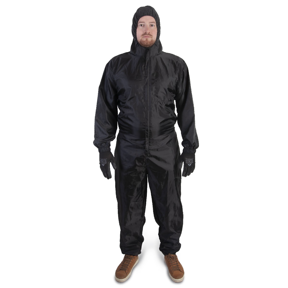 Комбинезон многоразовый защитный из полиэфирной ткани JPC75-BL-XXL Jeta Safety черный, разм. XXL