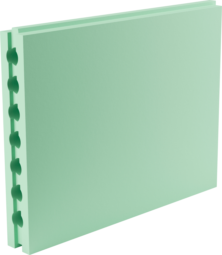 Плита гипсовая пазогребневая влагостойкая пустотелая, 80мм ТМ ВОЛМА