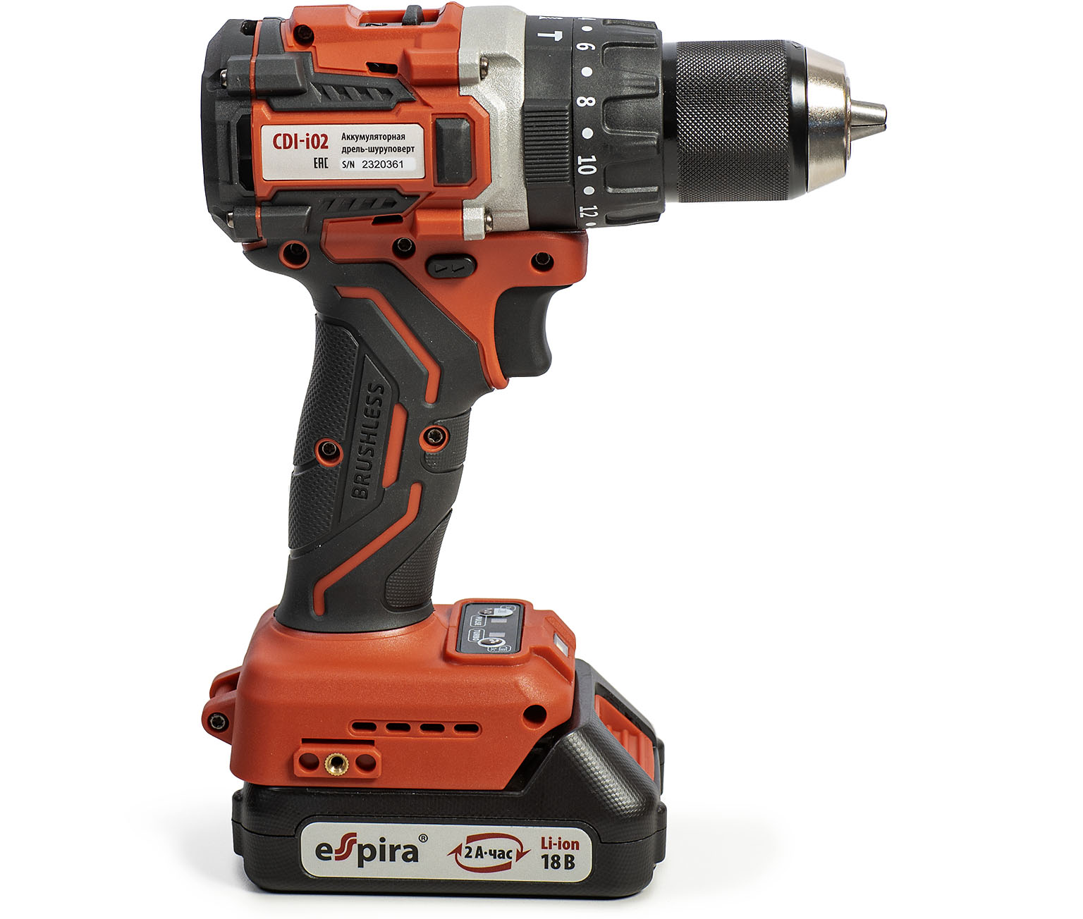 Аккумуляторная дрель-шуруповер Espira CDI-i02