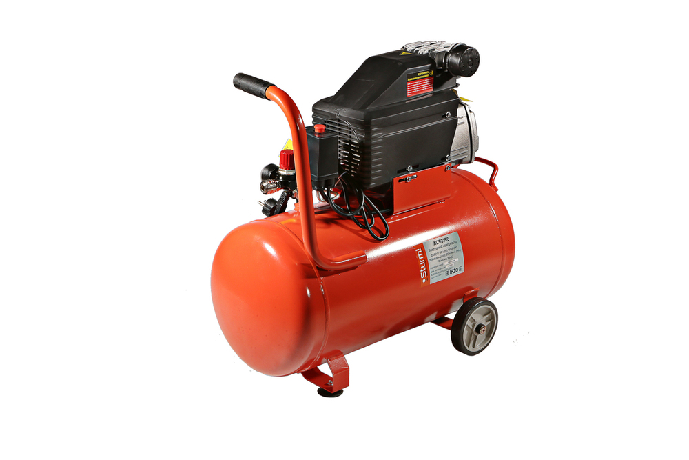 Компрессор воздушный масляный Sturm! AC93166, 1,6кВт, 250л/мин, ресивер 50л, прямой привод