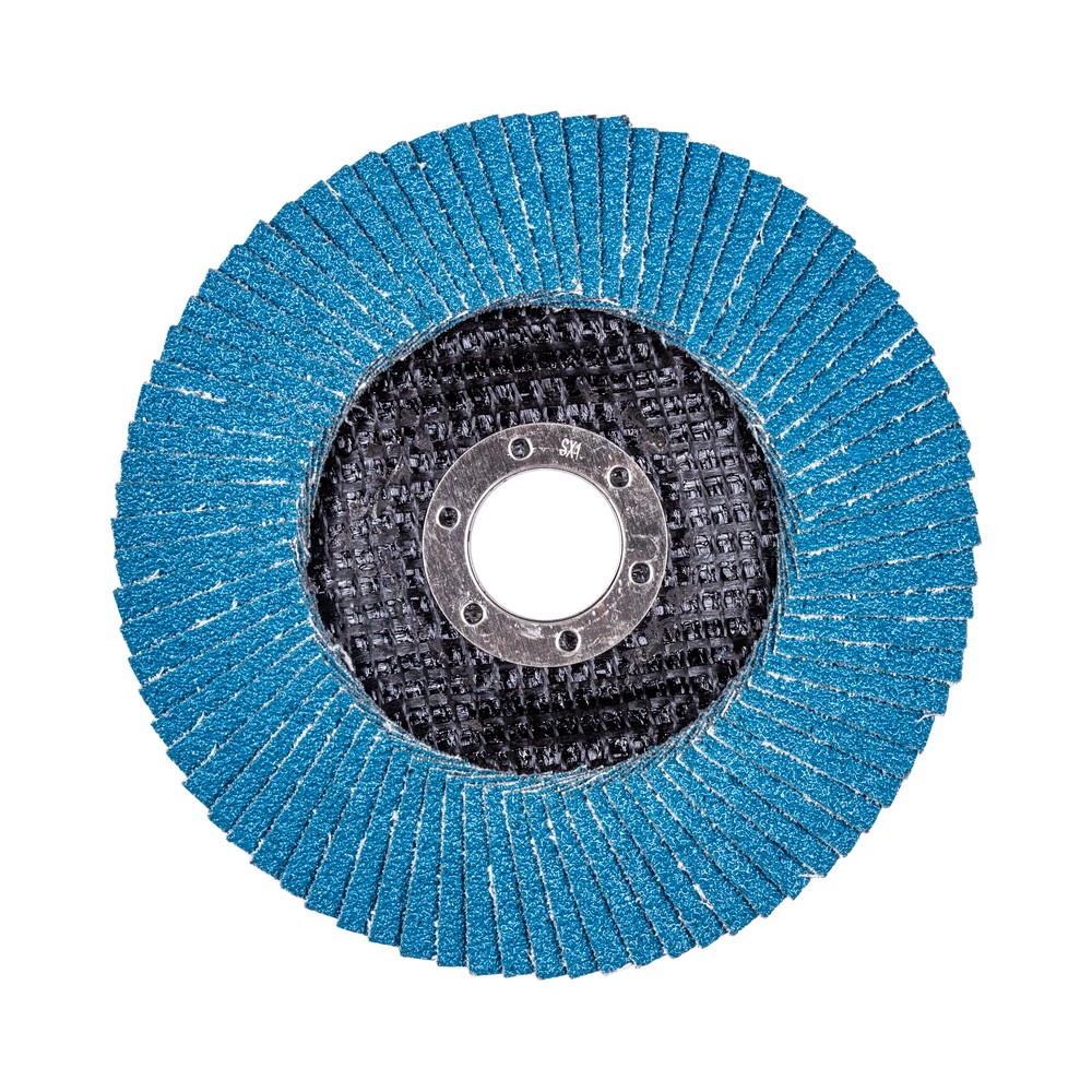 Круг лепестковый для шлифования по нержавеющей стали FTL Ergo 29 цирконий 125 х 22,2 мм P80