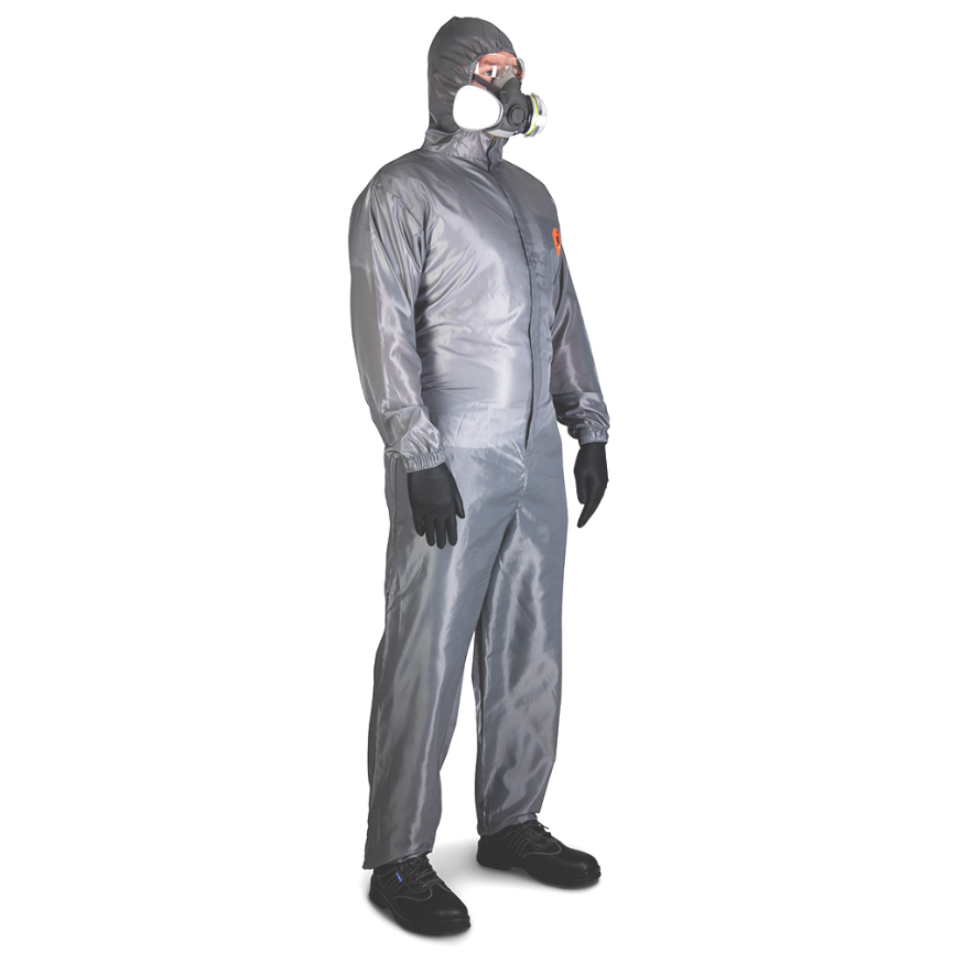 Комбинезон многоразовый защитный из полиэфирной ткани JPC75g-XXXL Jeta Safety серый, разм. XXXL