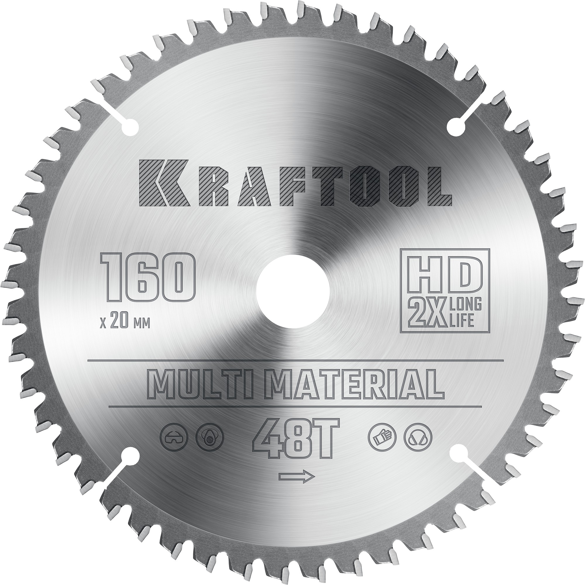 KRAFTOOL Multi Material 160х20мм 48Т, диск пильный